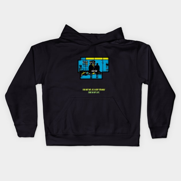 Fight Club strange time of my life Kids Hoodie by Clathrus